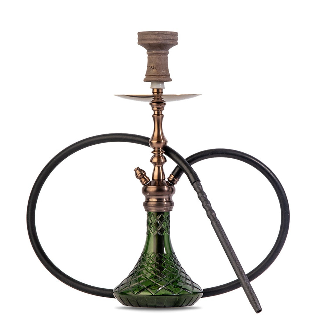 COCOYAYA Simba Hookah - Bronze Finish with Green Base