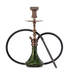 COCOYAYA Simba Hookah - Bronze Finish with Green Base