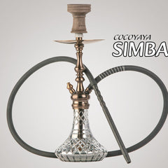 COCOYAYA Simba Hookah - Bronze Finish with Cut Glass Base