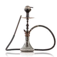 COCOYAYA Simba Hookah with Bag - Bronze Stem & Transparent CGB Base