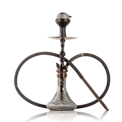 COCOYAYA Simba Hookah with Bag - Bronze Stem & Transparent CGB Base