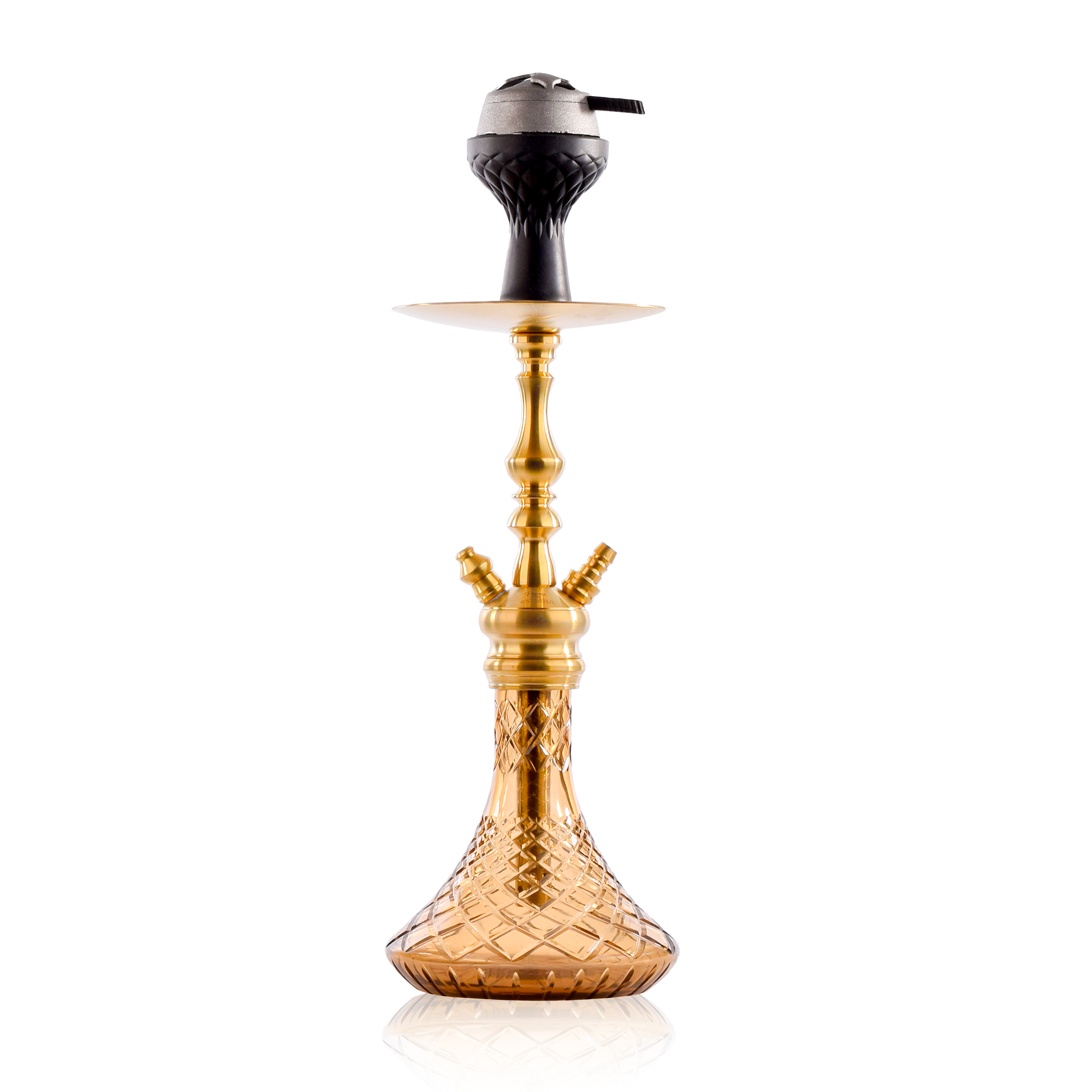 COCOYAYA Simba Hookah with Bag - Golden (Gold Base)