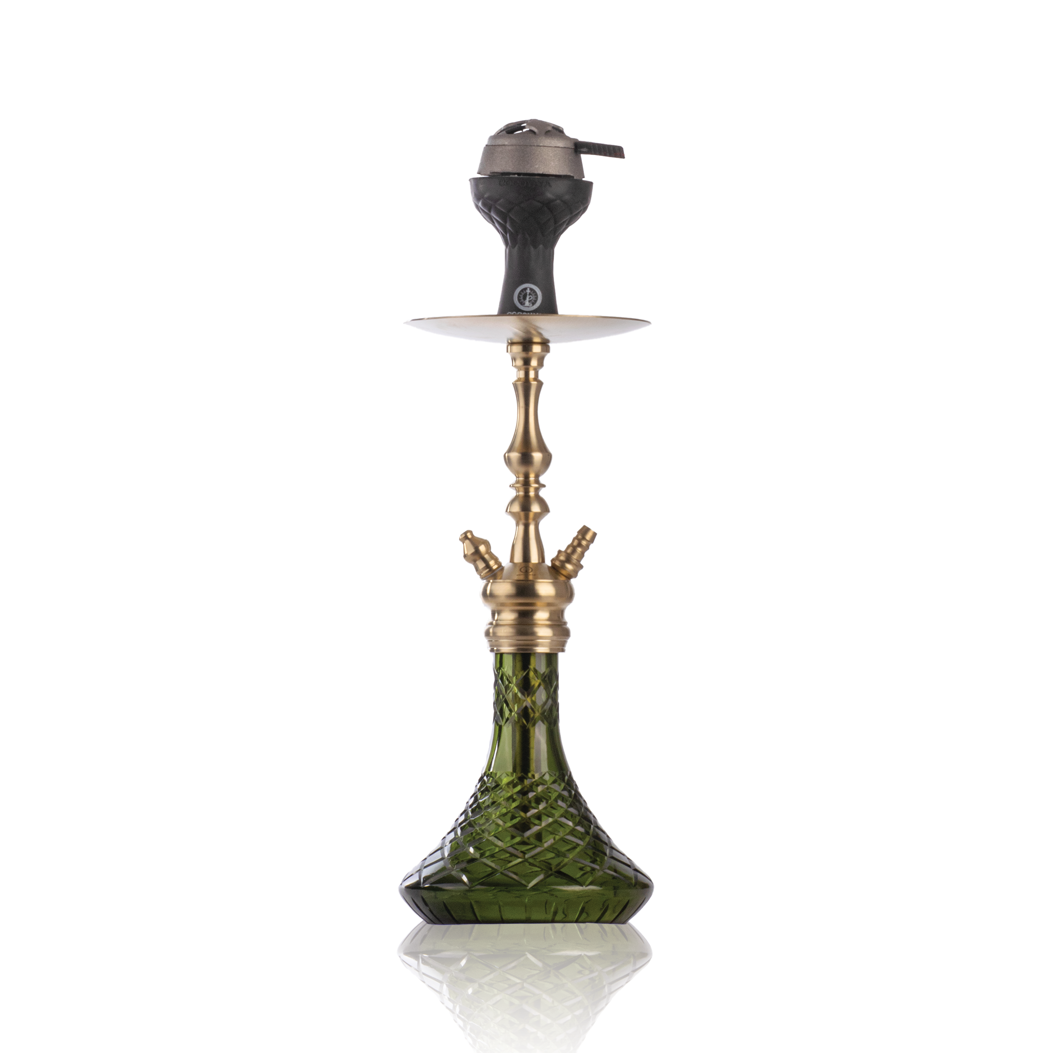 COCOYAYA Simba Hookah with Bag - Champagne Stem & Green Base
