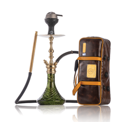 COCOYAYA Simba Hookah with Bag - Champagne Stem & Green Base