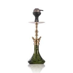COCOYAYA Simba Hookah with Bag - Champagne Stem & Green Base