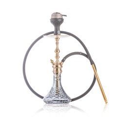 COCOYAYA Simba Hookah with Bag - Champagne Stem & Transparent Base