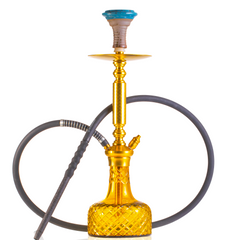 COCOYAYA Valencia Hookah - Golden & Amber Base