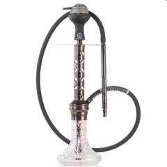COCOYAYA Valeria Carter Hookah - Bronze Stem & Transparent Base