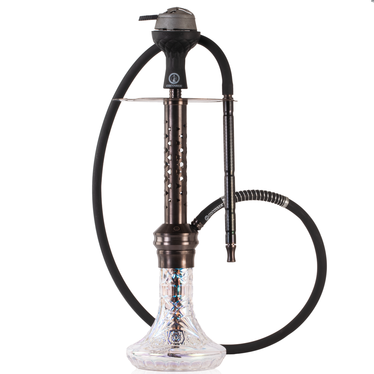 COCOYAYA Valeria Gem Hookah - Bronze Stem & Transparent Base