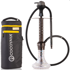 COCOYAYA Valeria Gem Hookah - Bronze Stem & Transparent Base