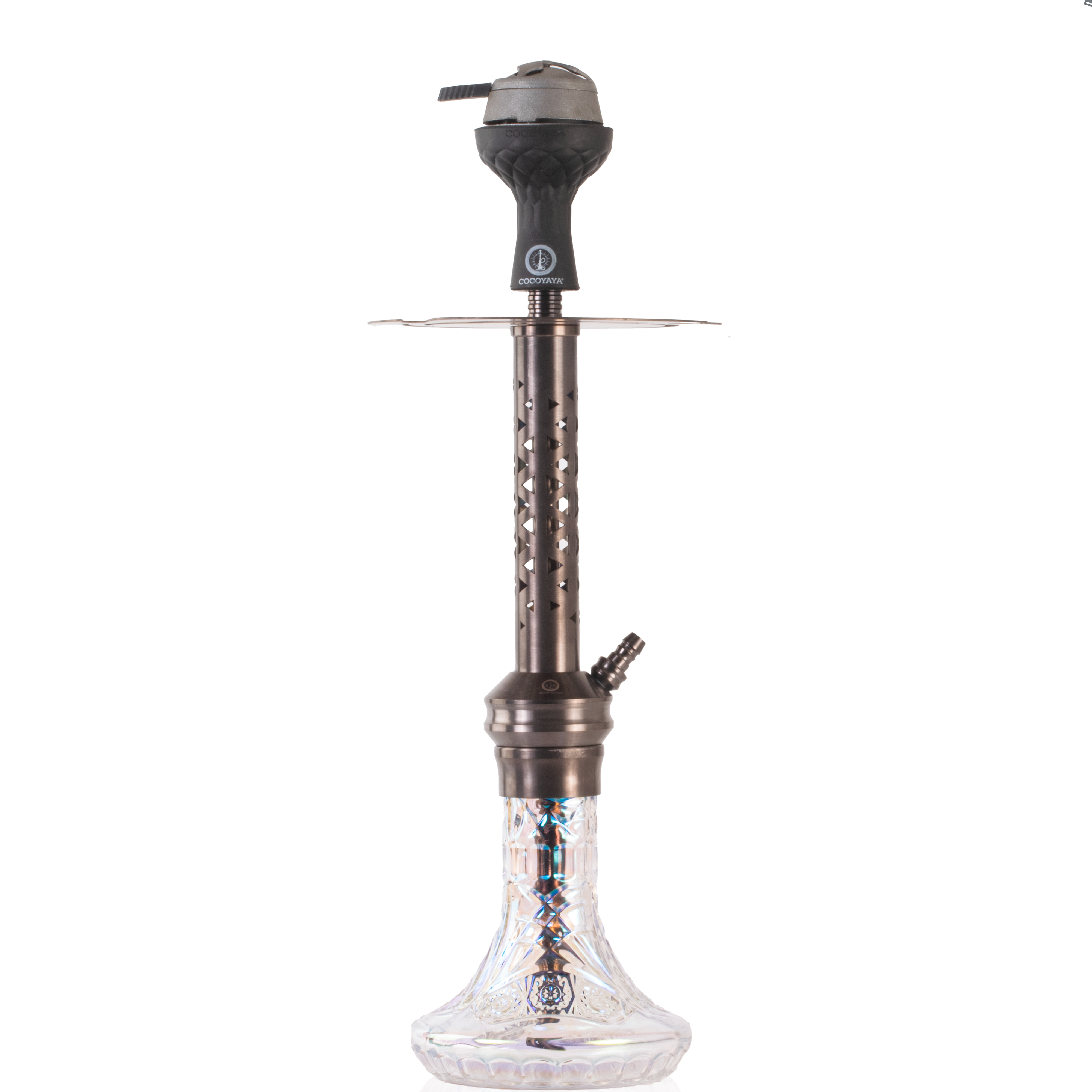 COCOYAYA Valeria Gem Hookah - Bronze Stem & Transparent Base
