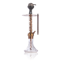 COCOYAYA Valeria Mesh Hookah with Bag - Bronze Stem & Transparent Base