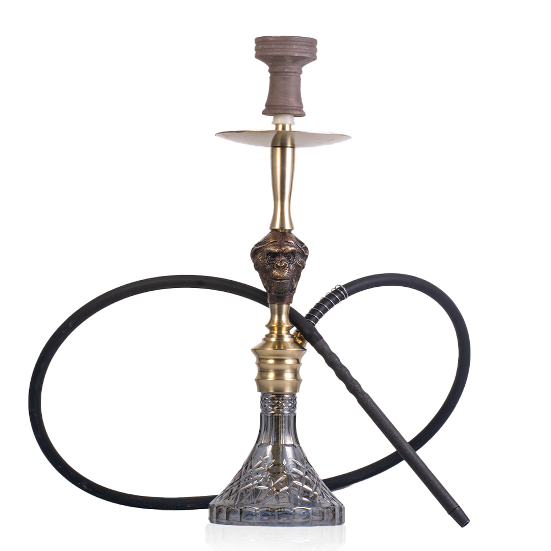 COCOYAYA Wild Jo Bohemian Hookah - Gold Stem & Grey Base