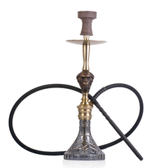 COCOYAYA Wild Jo Bohemian Hookah - Gold Stem & Grey Base