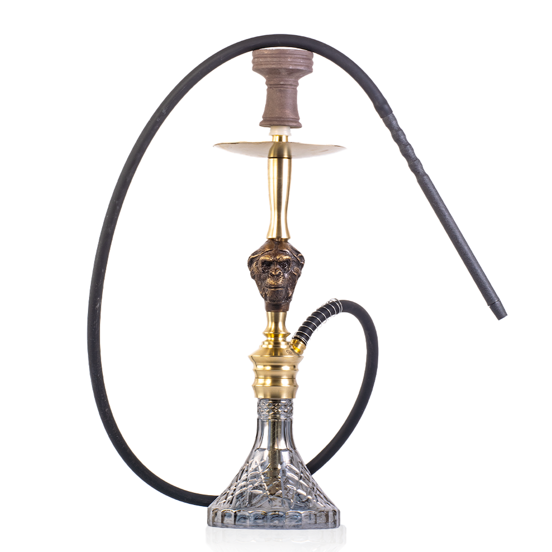 COCOYAYA Wild Jo Bohemian Hookah - Gold Stem & Grey Base
