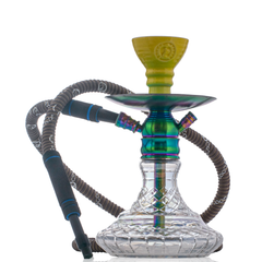 COCOYAYA X1 Hookah - Rainbow Stem & Transparent Base