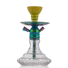 COCOYAYA X1 Hookah - Rainbow Stem & Transparent Base