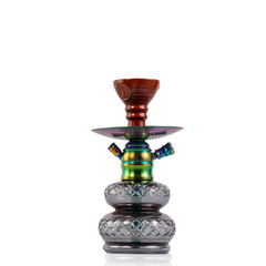 COCOYAYA X6 Hookah - Rainbow Stem & Grey Base