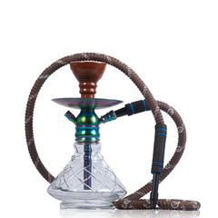 COCOYAYA X8 Hookah - Rainbow Stem & Transparent Base