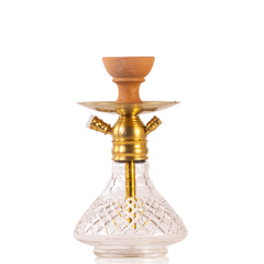 COCOYAYA X8 Hookah - Gold Stem & Transparent Base